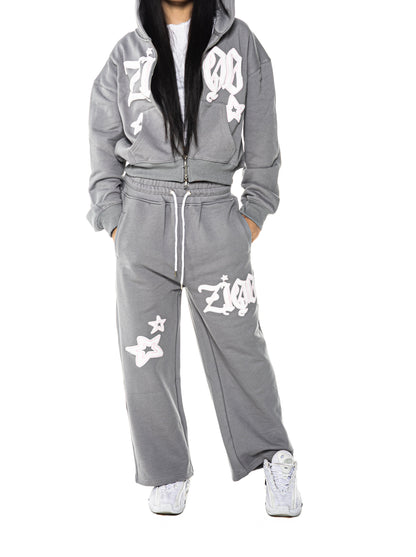 Grey star ZIQO Womens Hoodie