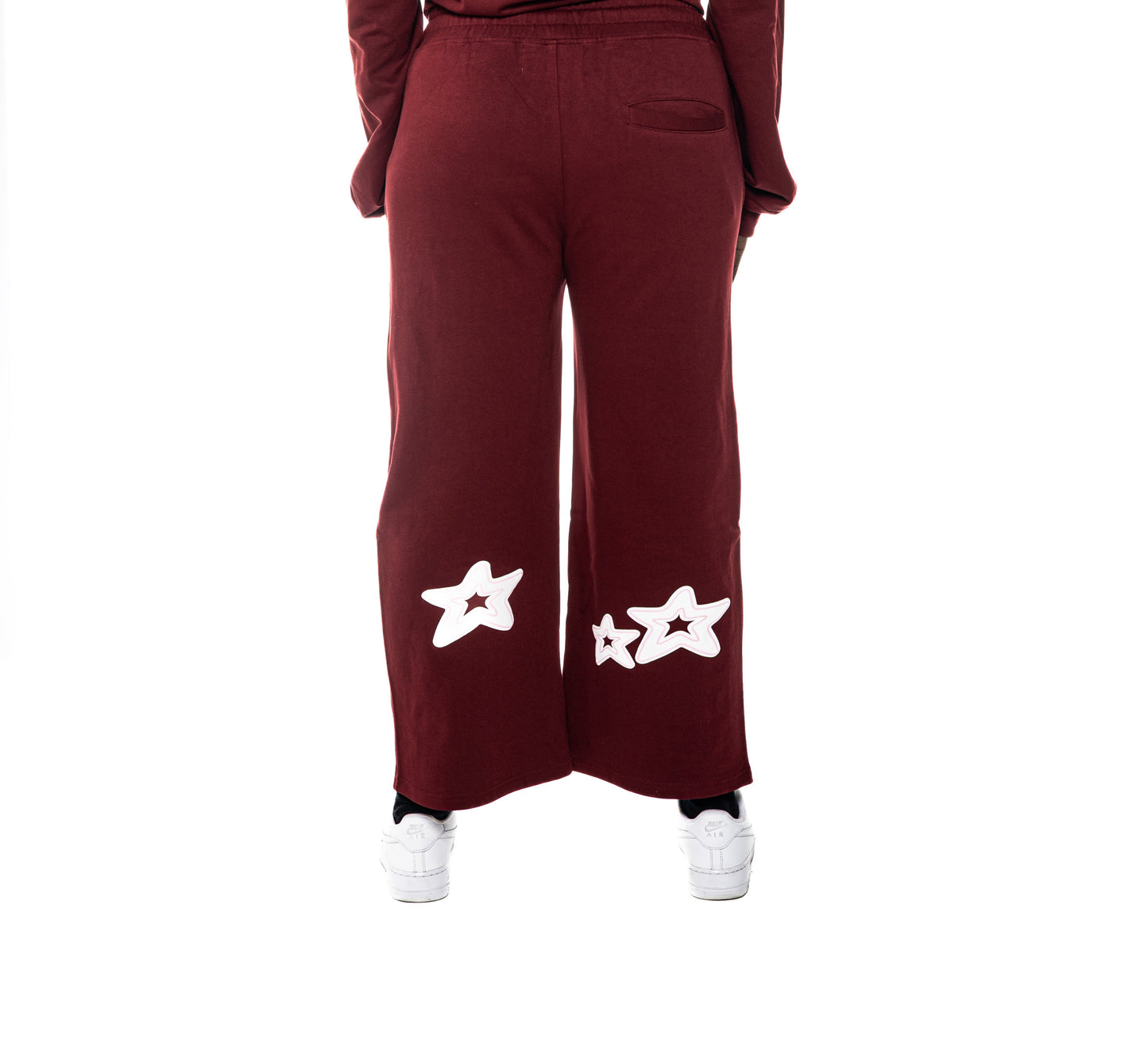 Maroon star ZIQO Womens Pants
